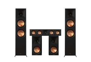 Zestaw Klipsch RP-8000F II RP-600M II RP-404C II Czarne Reference Premiere Kino Domowe 5.0