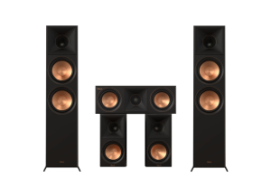 Zestaw Klipsch RP-8000F II RP-500M II RP-500C II Czarne Reference Premiere Kino Domowe 5.0 
