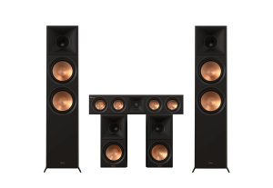 Zestaw Klipsch RP-8000F II RP-500M II RP-404C II Czarne Reference Premiere Kino Domowe 5.0 