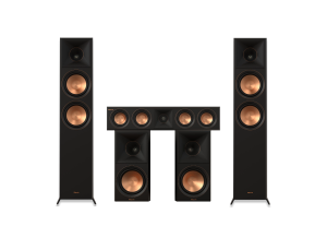 Zestaw Klipsch RP-6000F II RP-600M II RP-404C II Czarne Reference Premiere Kino Domowe 5.0
