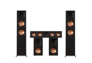 Zestaw Klipsch RP-6000F II RP-500M II RP-404C II Czarne Reference Premiere Kino Domowe 5.0
