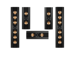 Zestaw Klipsch RP-640D RP-240D Czarne Reference Premiere Kino Domowe 5.0