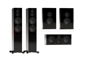 Monitor Audio Silver 8G 300/Center/On-wall Czarny połysk Kino domowe 5.0