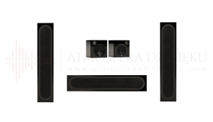 Monitor Audio Radius 4G On-Wall i Radius 1 4G Czarny – dyskretny system kina domowego 5.0