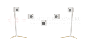 Monitor Audio Radius 1 4G Białe – kompaktowy system kina domowego 5.0